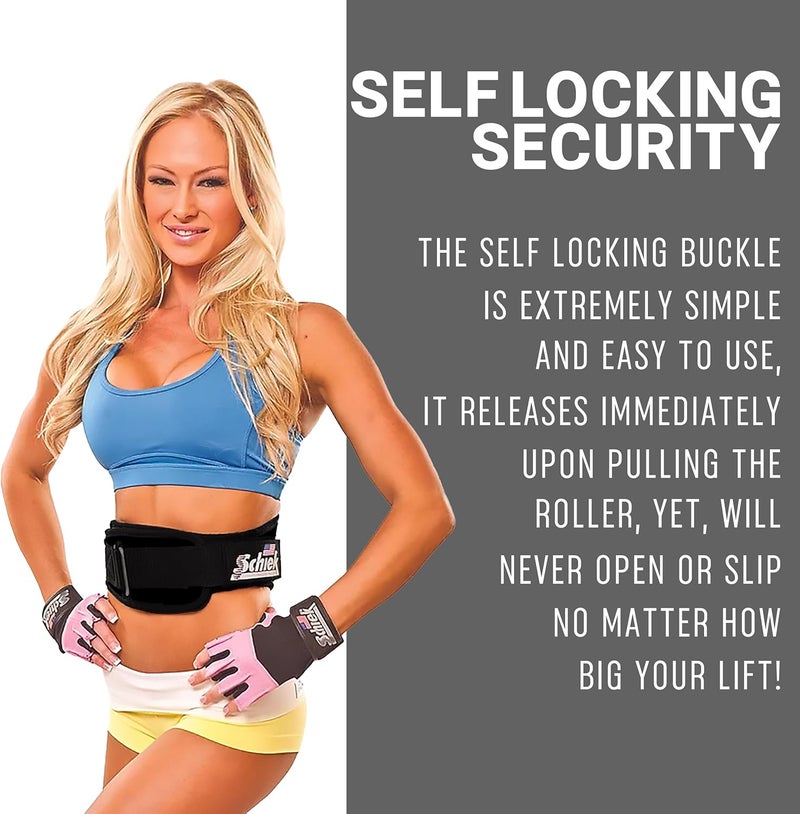 Schiek Sports Model 2004 Nylon 4 3/4" Weight Lifting Belt - Black - Image 5